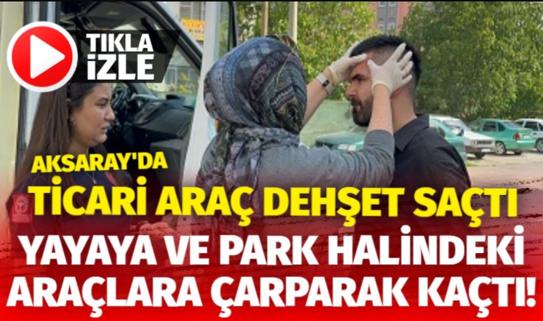 Aksaray’da 2 araca ve