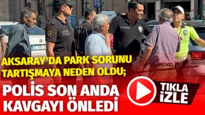 Aksaray - Minarecik Mahallesi'nde, bir taksi durağı önüne park eden