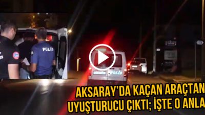 Aksaray’ın Hasas Mahallesi’nde devriye gezen polis ekipleri, şüpheli bir otomobilin