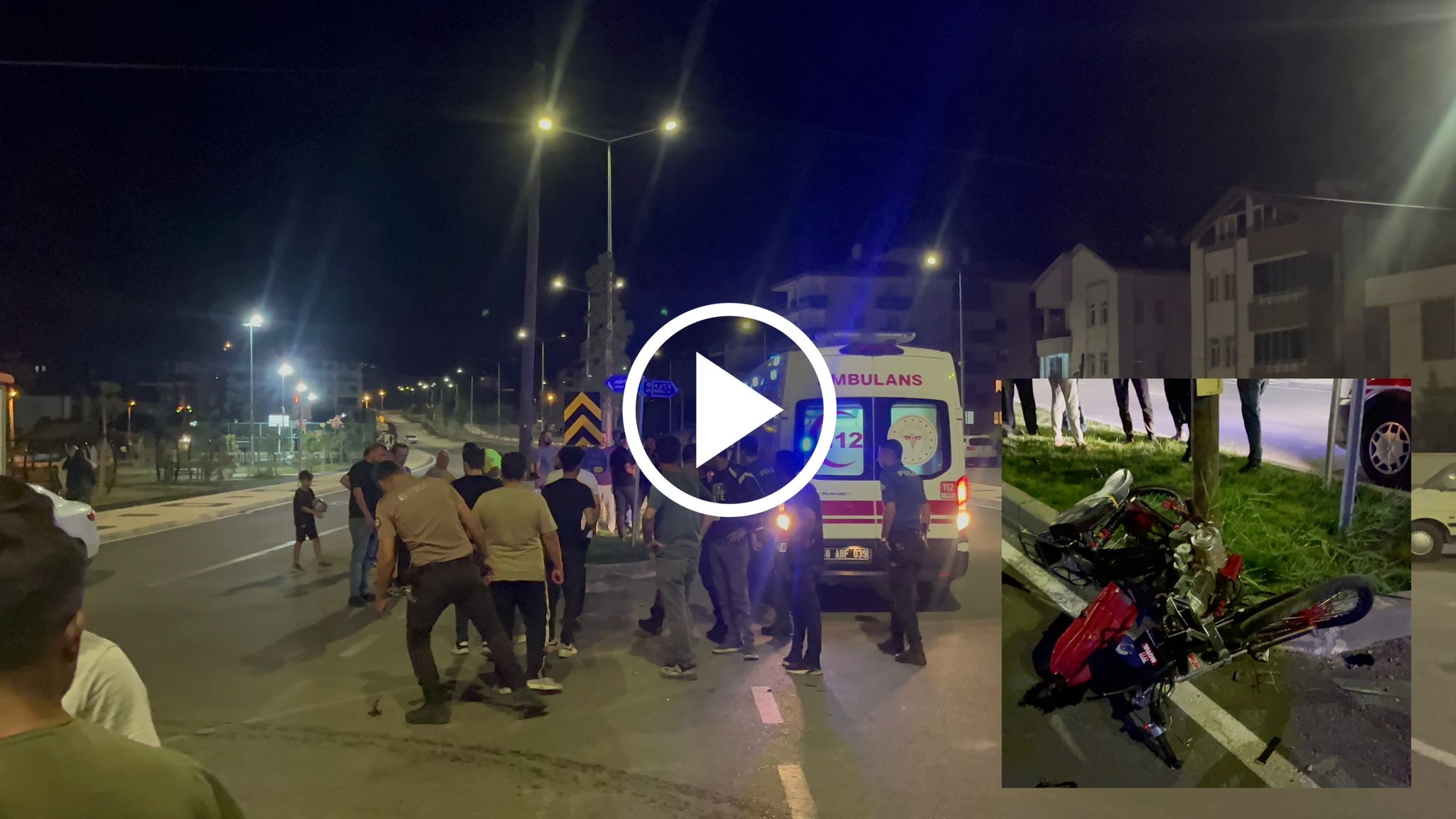 Aksaray’da otomobil ve motosiklet çarpıştı: Sürücü kayıplara karıştı! 2 Yaralı!