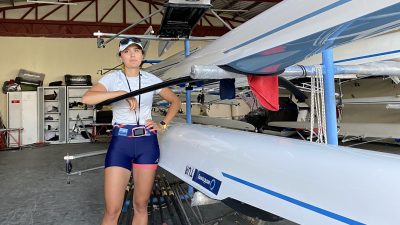 Türkiye'yi olimpiyatlarda temsil edecek ilk kadın kürek sporcusu Elis Özbay,