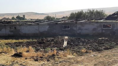 Yozgat’ın Sorgun ilçesine bağlı Gülşehri beldesi Çötelli Mahallesi’nde bir ahırda