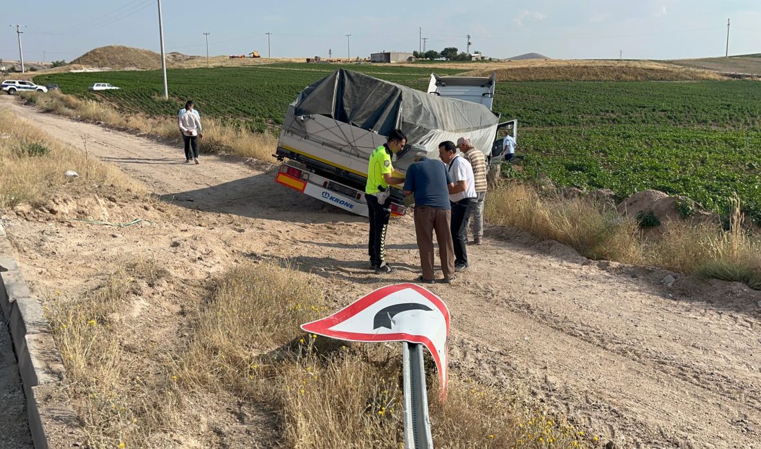 Nevşehir’de yol kenarına savrulan