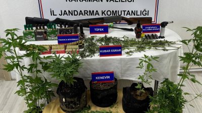 &nbsp; Karaman’da jandarmanın düzenlediği uyuşturucu operasyonunda 3 kişi gözaltına alındı.