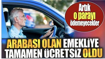 Emeklilere ÖTV muafiyeti geldi.