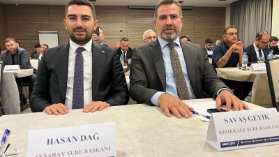 Aksaray ASKON Başkanı Hasan Dağ, ASKON İl Başkanları Toplantısı’na katıldı.
