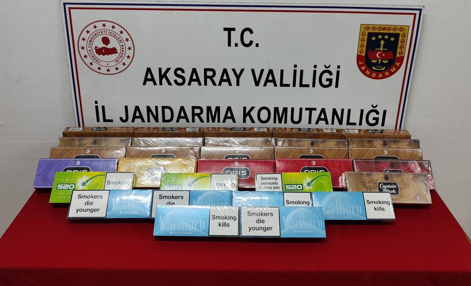 Aksaray’da kaçak sigara operasyonu: Yolcu otobüsünde 300 paket ele geçirildi!