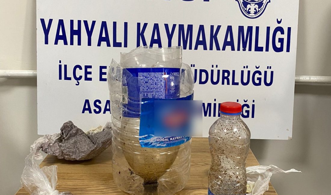 Kayseri’nin Yahyalı ilçesinde uyuşturucu