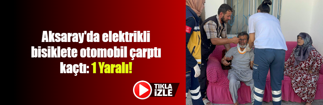 Aksaray’da bir motosiklet ve