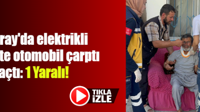 Aksaray’da bir motosiklet ve otomobil çarpıştı. Meydana gelen kazada motosiklet