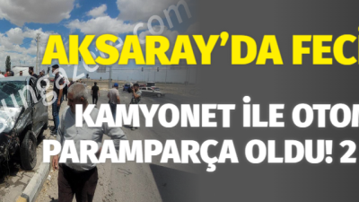 Aksaray – Konya karayolu Eşmekaya Kavşağında meydana gelen kazada, bir