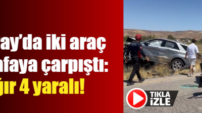 Aksarayda gurbetçi sürücü ile Afganlı sürücü çarpıştı meydana gelen kazada