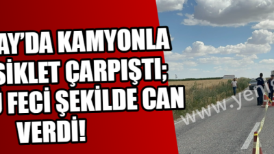 Aksaray’ın Eskil ilçesinde meydana gelen kazada, tarla yolundan ana yola