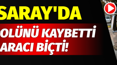 Aksaray Meydan Mahallesi’nde sabah saatlerinde meydana gelen kazada, bir sürücü