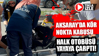 Aksaray’ın Ereğlikapı Mahallesi’nde meydana gelen trafik kazasında bir yaya yaralandı.