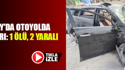 Aksaray'da bir otomobilin bariyerlere çarpması sonucu meydana gelen kazada, 1