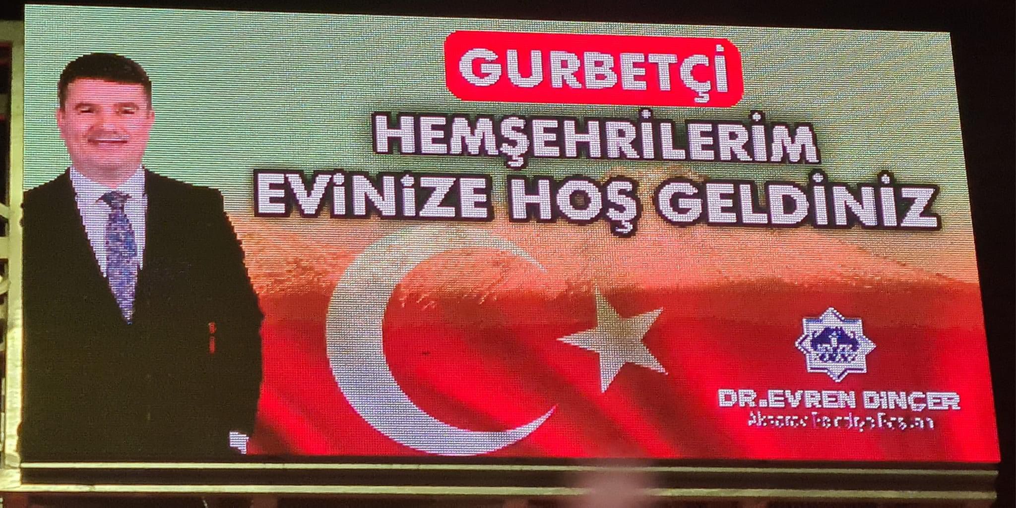 Gurbetçilere Unutulmaz Karşılama! Aksaray’da Her Yerde Işıklı Panolar!