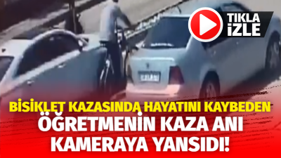 Selamin Erbeden’in ölümü, şehirde büyük üzüntü yaratırken, kazanın güvenlik kamerası