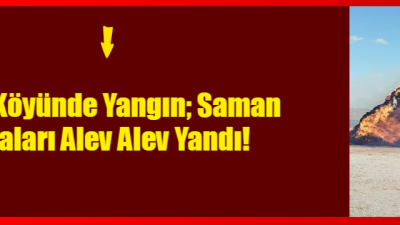 Aksaray İli Eskil ilçesine bağlı Böğet köyünde saman balya nodası