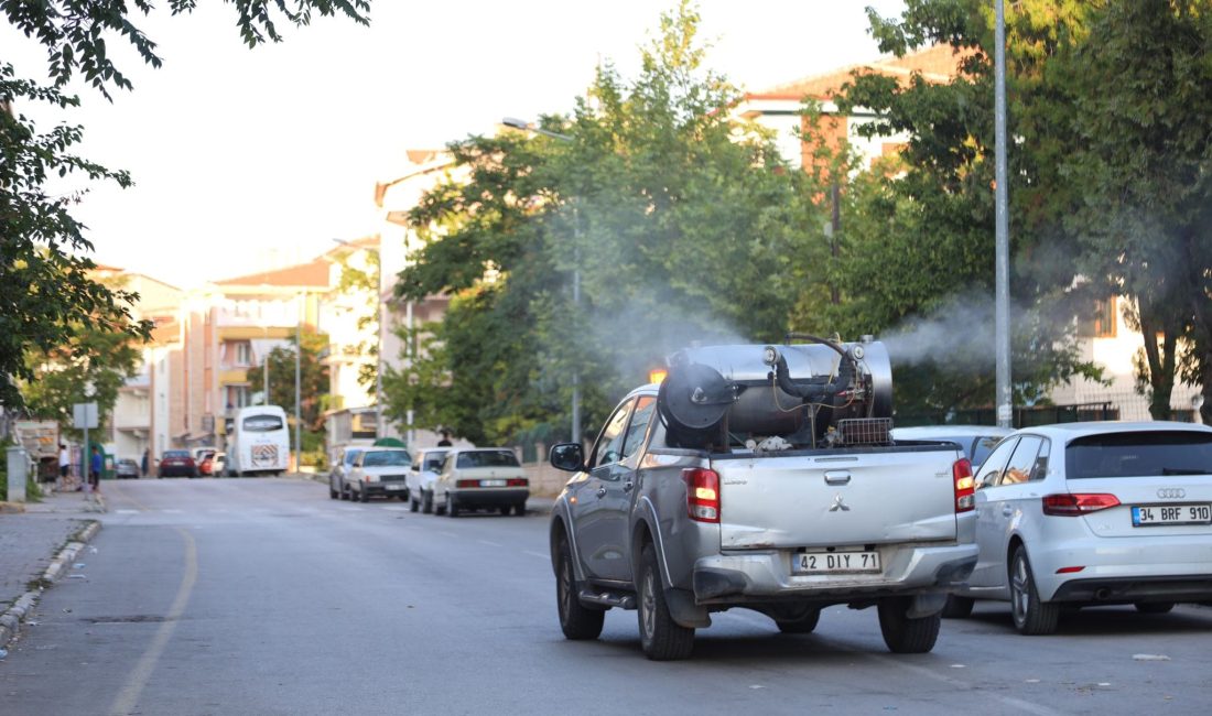 Aksaray Belediyesi haşerelerle mücadele