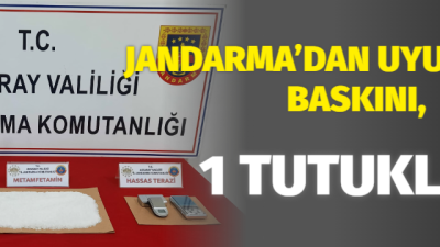 Aksaray’da Jandarma ekipleri uyuşturucu veya uyarıcı madde imal ve ticareti
