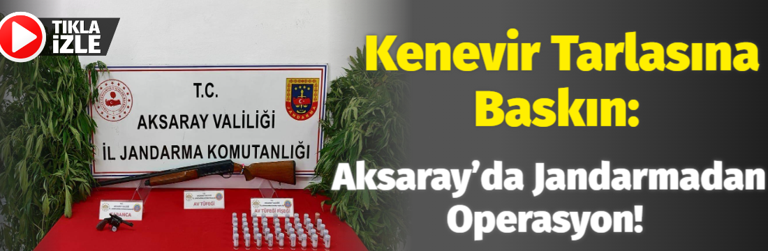 Aksaray’da Jandarma ekipleri yasadışı