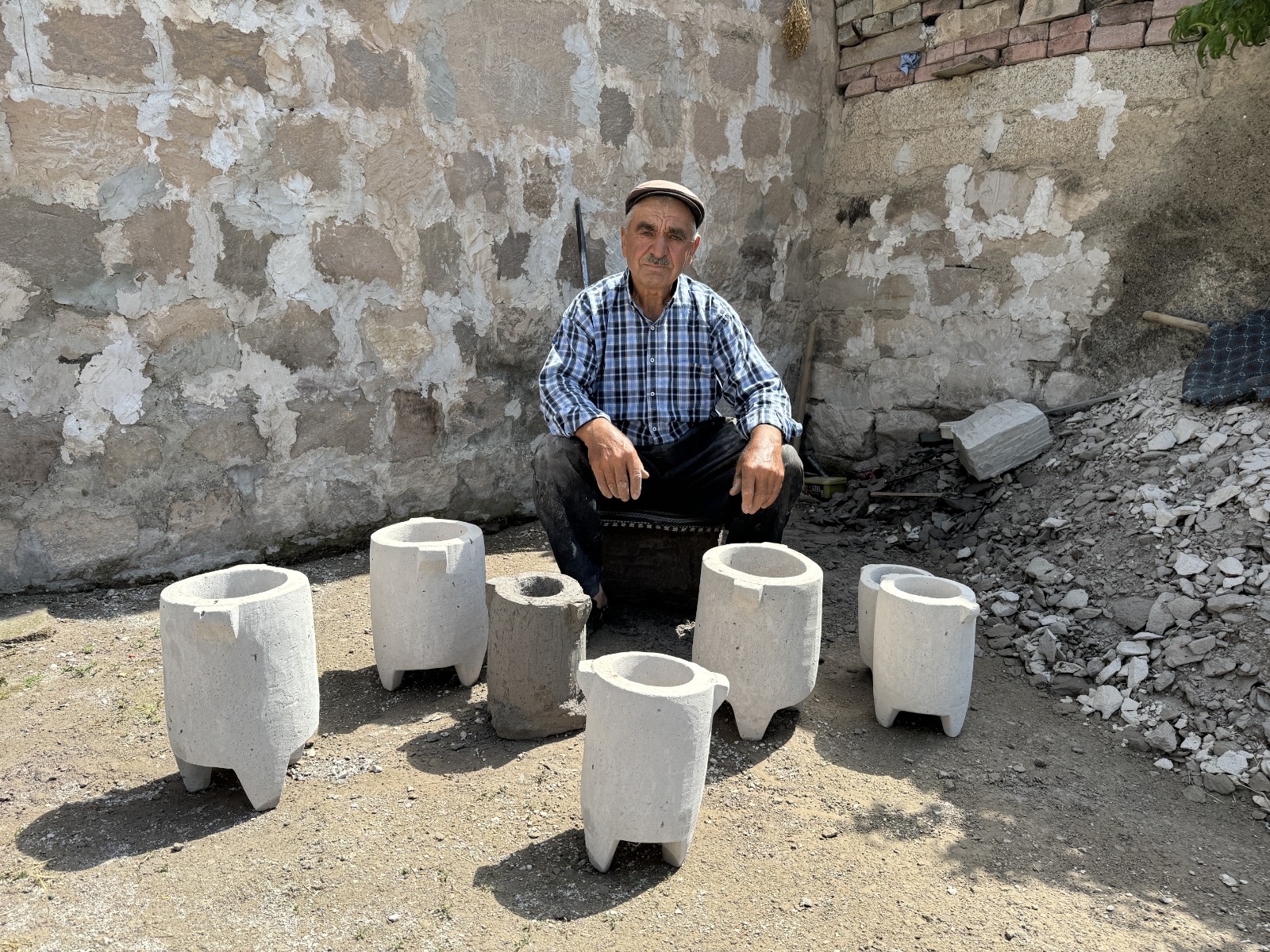Mimar Sinan’ın memleketinden çıkarılan dorak taşı yoğurda lezzet veriyor