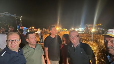 Kayseri'nin Bünyan ilçesinde tarım arazisinde çıkan yangın söndürüldü.