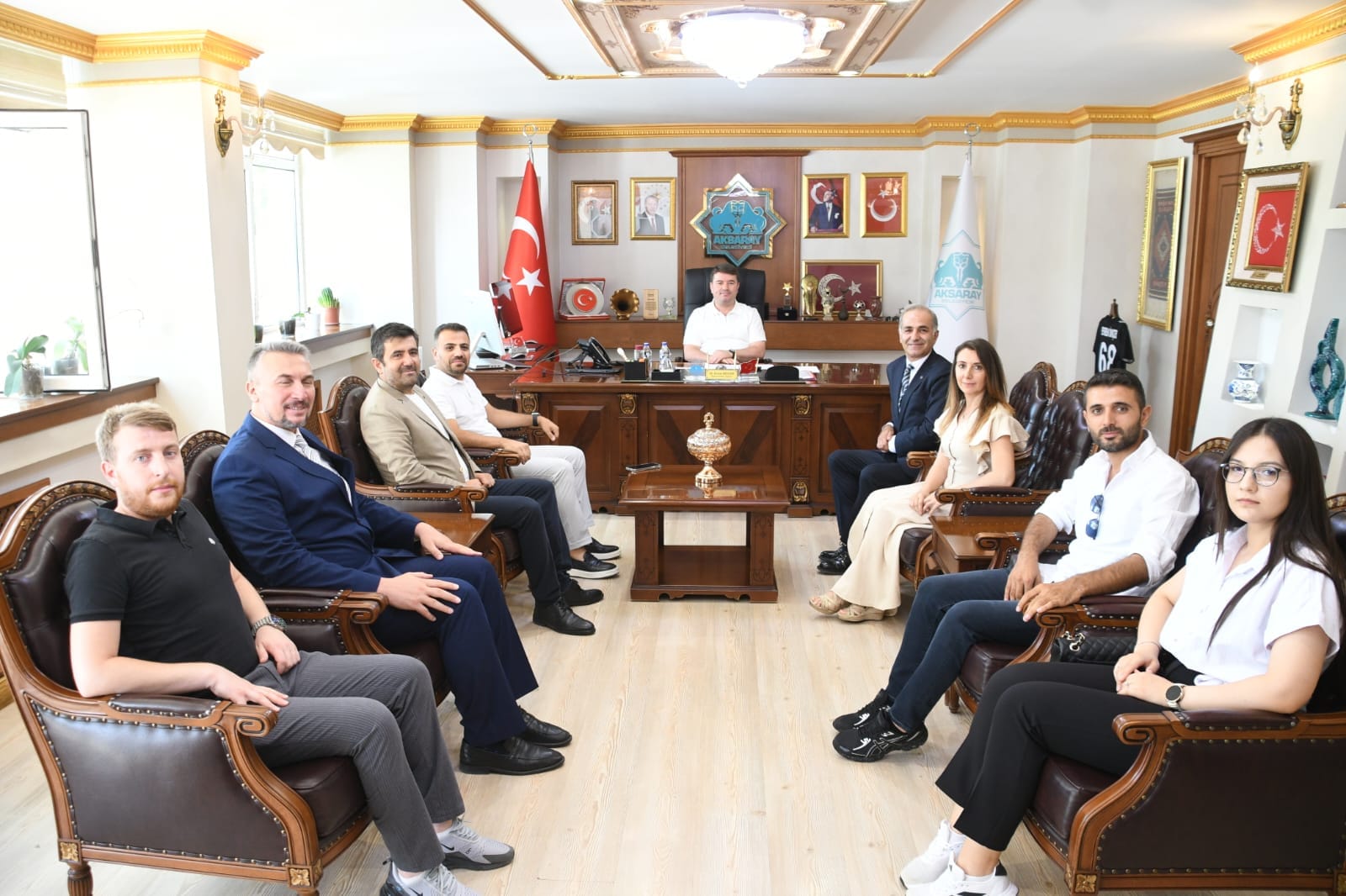 İnşaat Mühendisleri Odası’ndan Aksaray Belediye Başkanı Evren Dinçer’e Ziyaret