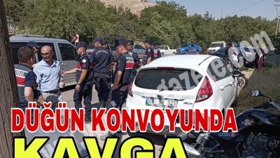Aksaray'da düğün konvoyu sırasında çıkan büyük kavga, jandarma ekiplerinin müdahalesiyle