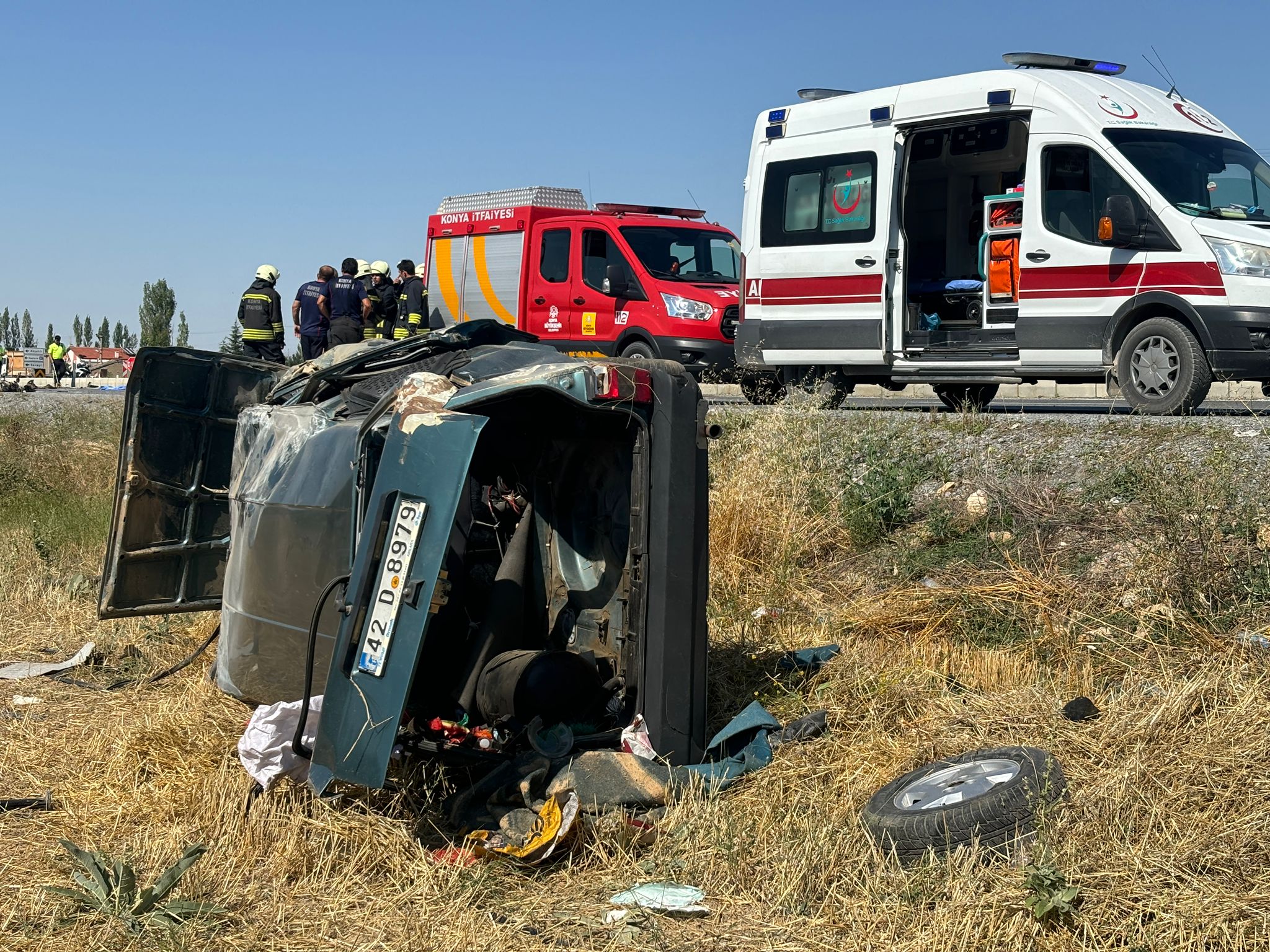 Otomobille çarpışan motosikletin sürücüsü öldü