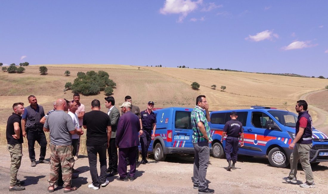 Kırıkkale’nin Sulakyurt ilçesinde tarla