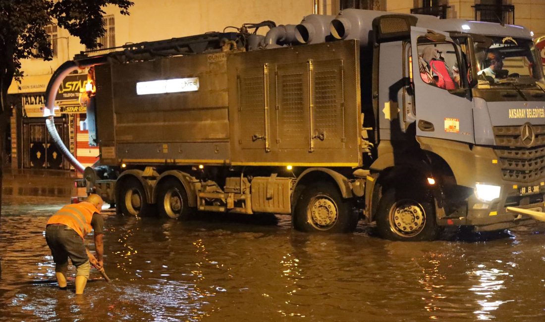 Aksaray’da akşam saatlerinde başlayan