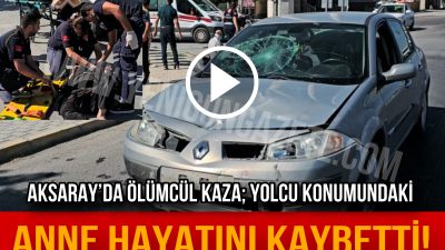 Aksaray- Konya Karayolu kavşağında meydana gelen kazada 75 yaşındaki kadın