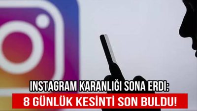 Popüler sosyal medya platformu Instagram, sekiz günlük bir erişim kesintisinin
