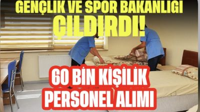 Gençlik ve Spor Bakanlığı (GSB), KYK yurtlarında görevlendirilmek üzere 60