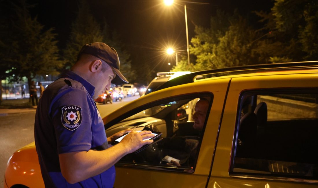 Nevşehir'de, polis tarafından yapılan