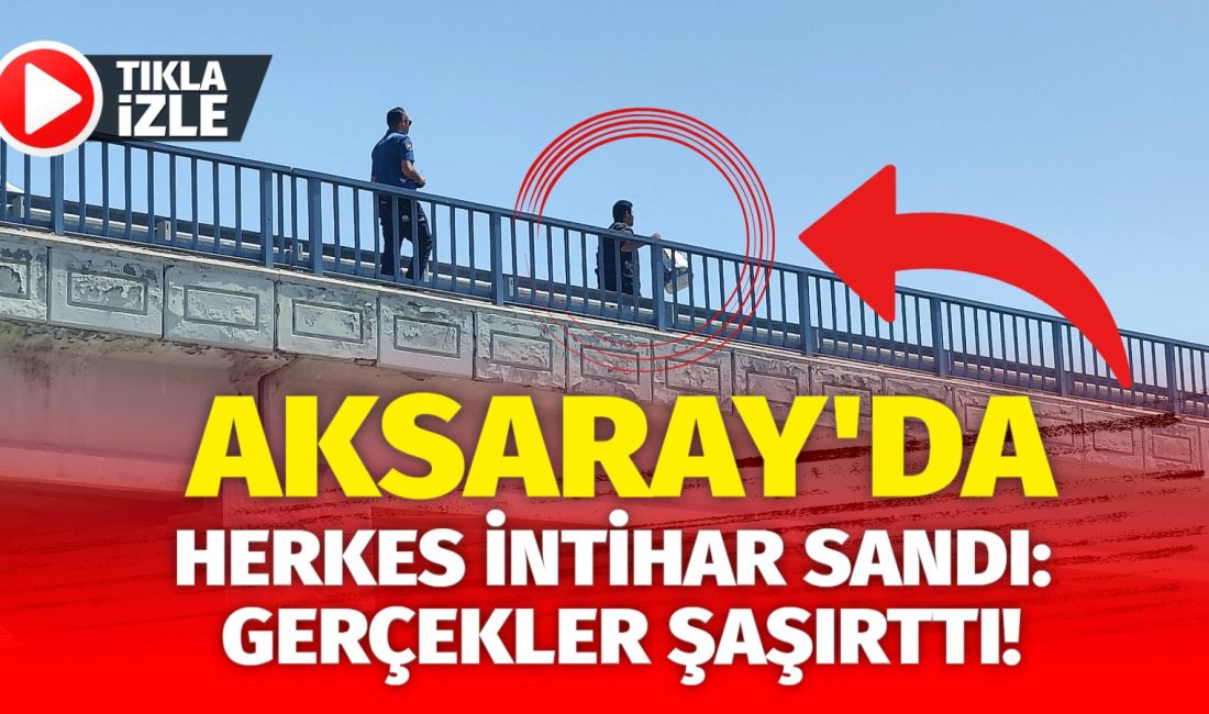 Aksaray sanayi köprüsüne çıkan