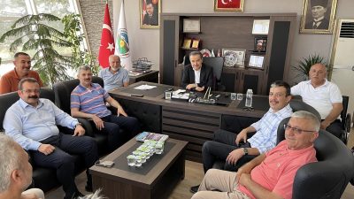 Aksaray AK Parti İl Başkanı Hamza Aktürk ve beraberindeki heyet,
