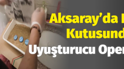 Aksaray’da Jandarma ekipleri bir şahsın Uyuşturucu veya Uyarıcı Madde imal