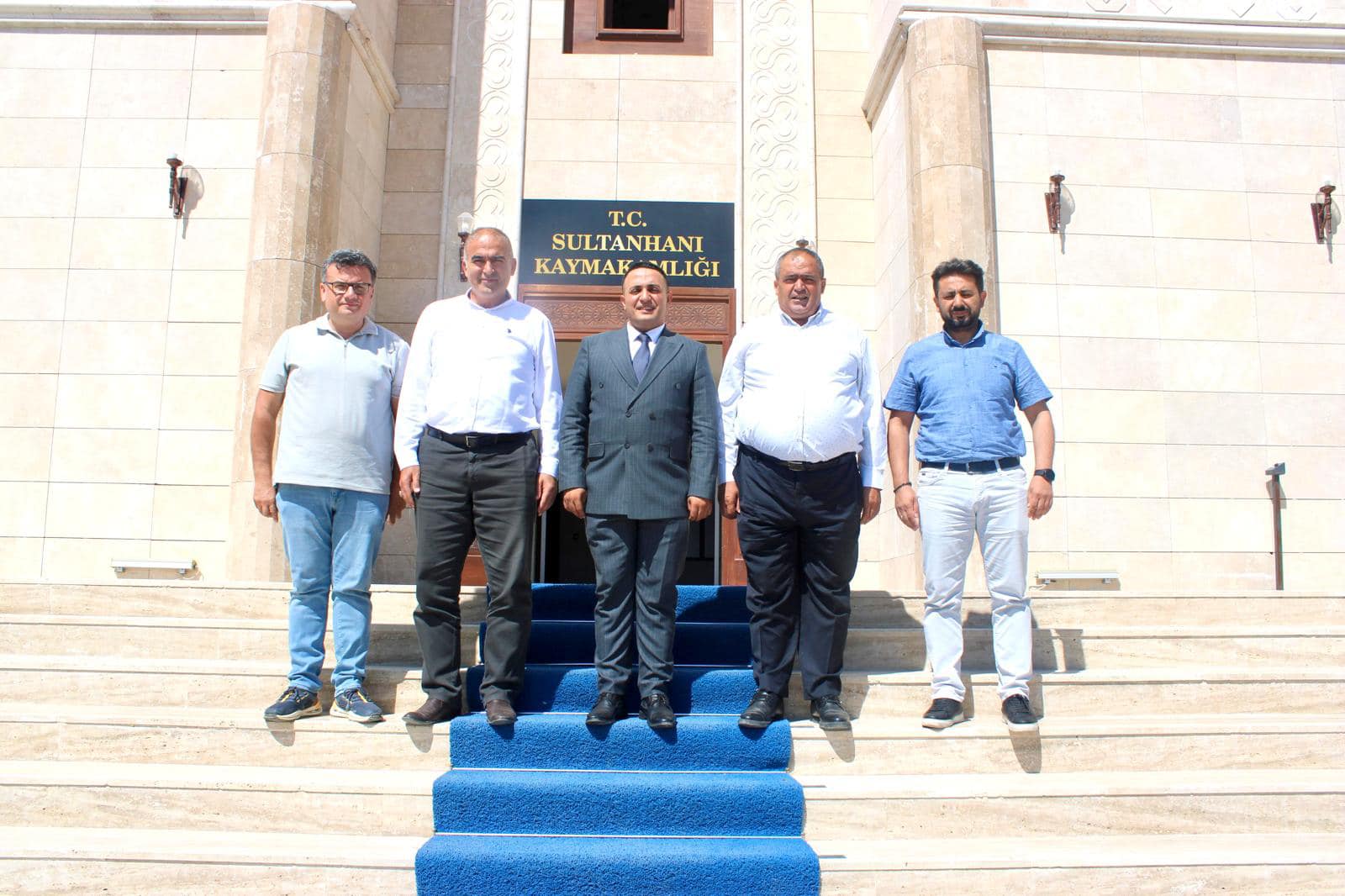 Kaymakam Melikoğlu’na şehrin tarım temsilcilerinden ziyaret