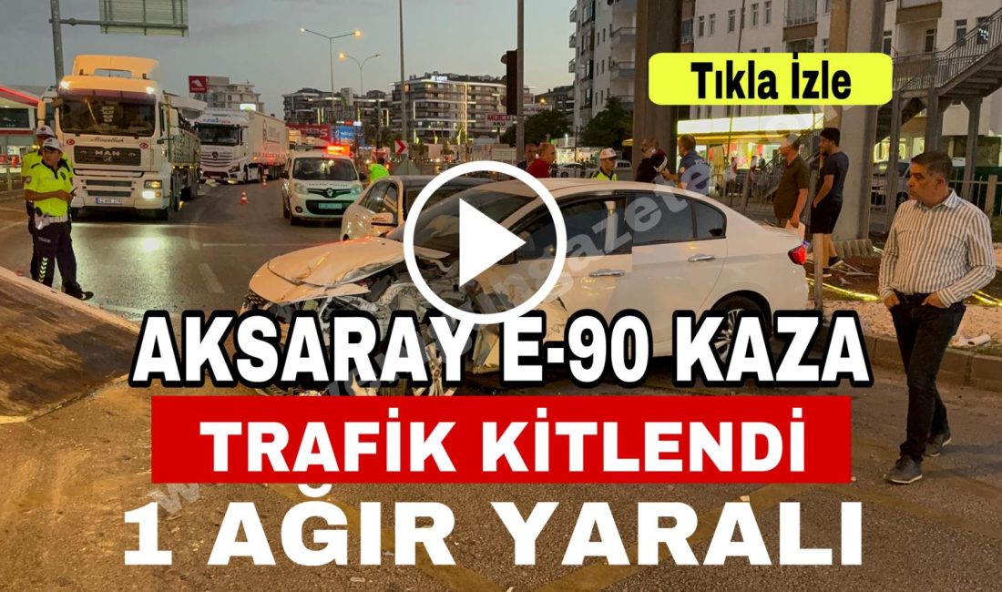 Aksaray E-90 Karayolu’nda kontrolden