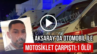 Aksaray'da otomobil ile motosikletin çarpıştığı kazada ağır yaralanan motosiklet sürücüsü