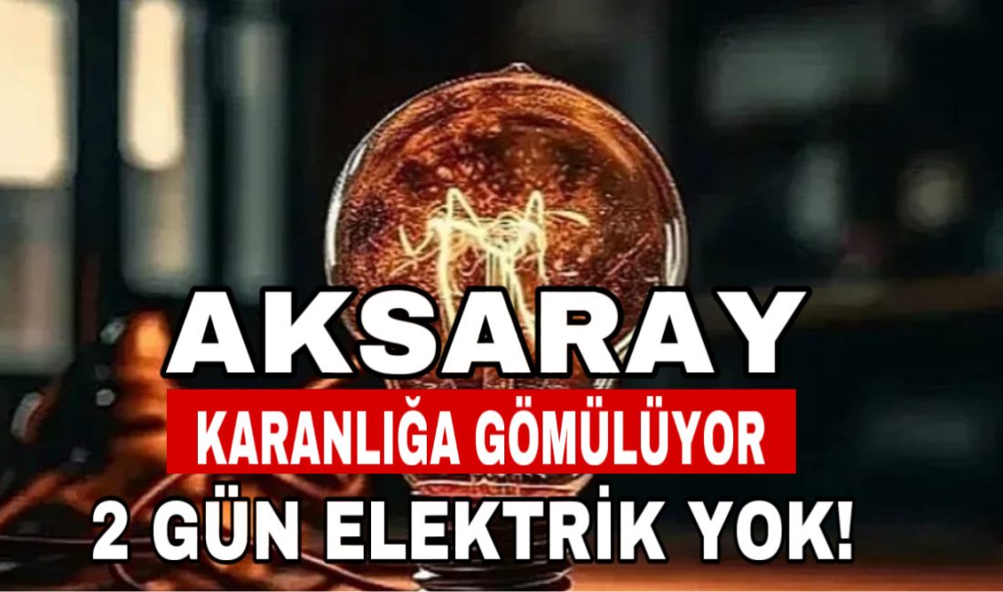 Aksaray'da planlı bakım çalışmaları