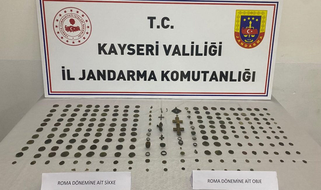 Kayseri'de tarihi eser kaçakçılığı