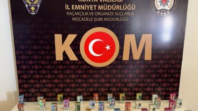 Konya’da düzenlenen kaçakçılık operasyonlarında 24 kişi yakalandı. Emniyet Müdürlüğü Kaçakçılık