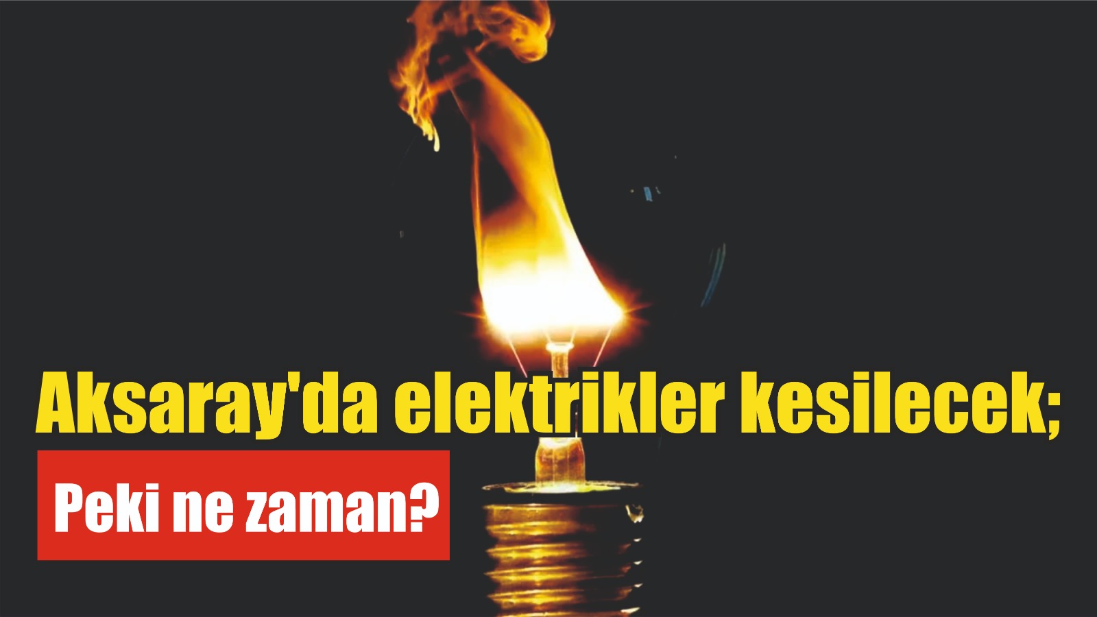MERAM Elektrik Dağıtım Şirketi tarafından yapılan açıklama kapsamında Aksaray’ın bazı