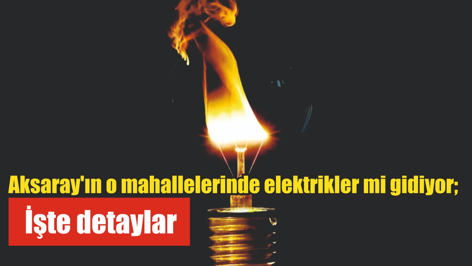 MERAM Elektrik Dağıtım Şirketi tarafından yapılan açıklama kapsamında Aksaray’ın bazı