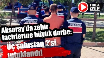 Aksaray’da jandarma ekiplerinin düzenlediği uyuşturucu operasyonunda 150 ml sıvı amfetamin