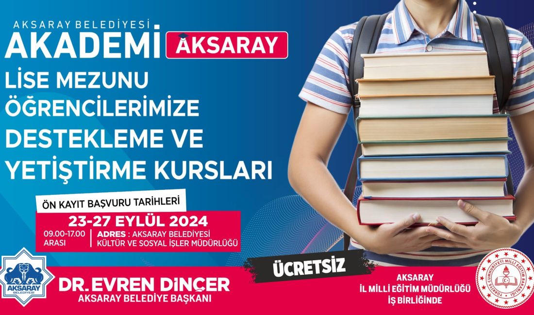 Aksaray Belediyesi tarafından öğrenciler